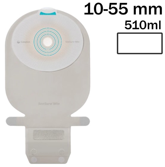 SenSura Mio Stomabeutel 1St. 510ml 10-55mm klar offen 104580